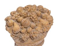 A Terra Cotta Model of a Fruit-Filled Basket