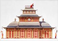 A Group of Gilt Framed Color Reproductions of Dams & Zega's Watercolors Chinoiseries — 20TH CENTURY
