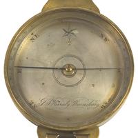 A George Jacob Heisely Brass Surveyor's Compass