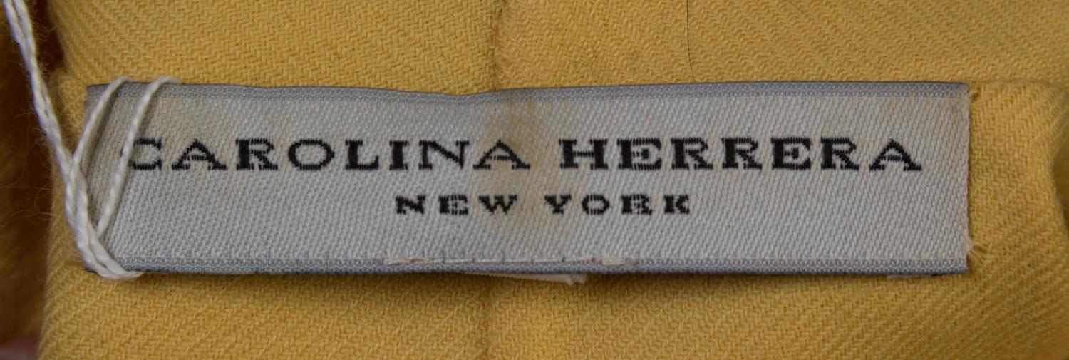 A Carolina Herrera Butter Yellow Swing Jacket,