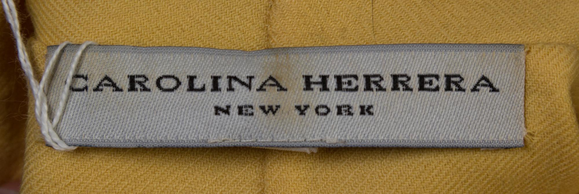 A Carolina Herrera Butter Yellow Swing Jacket,