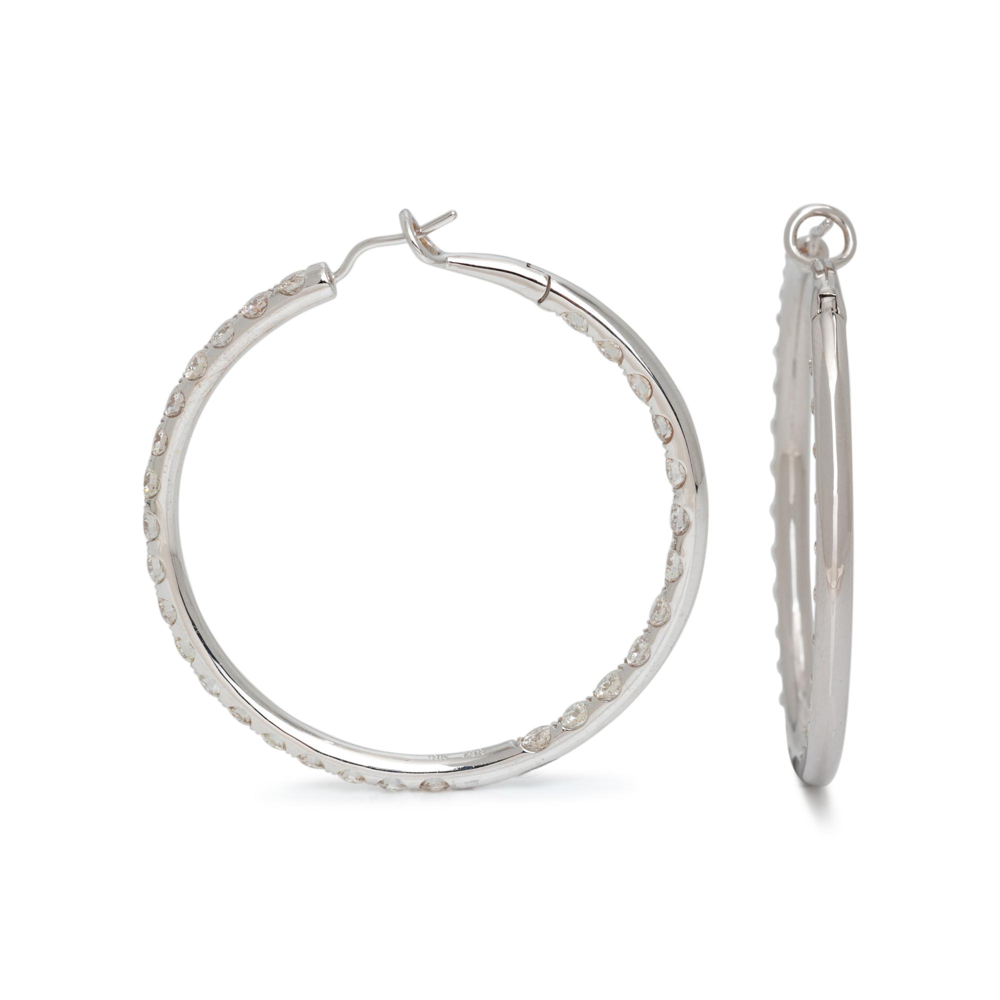 DIAMOND HOOP EARRINGS