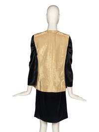 Pierre Cardin Haute Couture Vest and Satin Dress