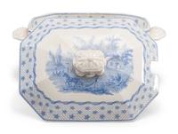A Ridgway "Columbian Star" Transferware Soup Tureen and Platter