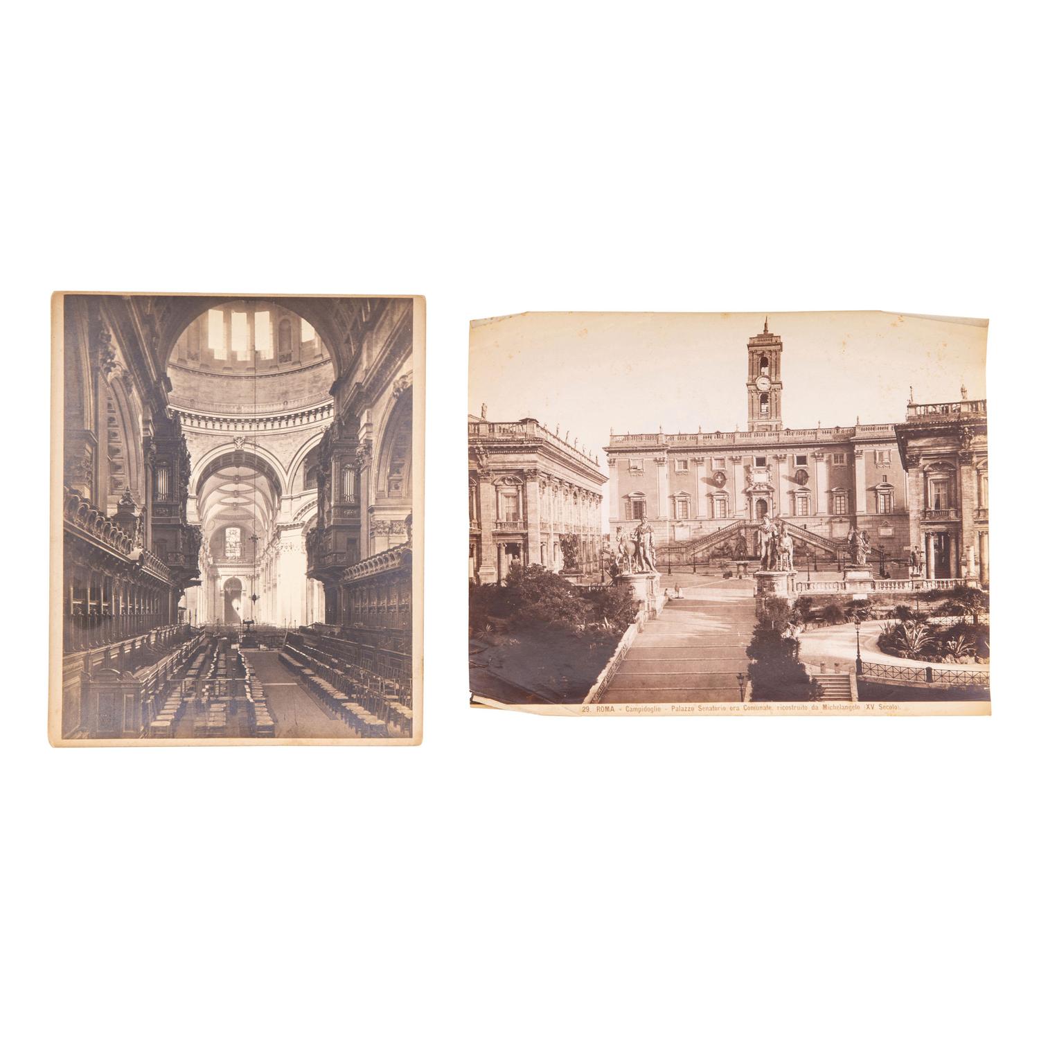 [EARLY PHOTOGRAPHY]. A group of 21 European travel photographs, including: