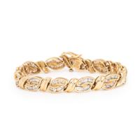 Diamond and Yellow Gold Bracelet