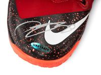 A Pair of 2014 LeBron James Signed Autograph Game Issued Nike Zoom Soldier VIII Shoes (Upper Deck Authenticated),