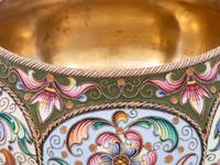 A Feodor Ruckert Enameled Silver Bowl