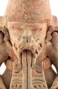 A Zapotec Funerary Urn with a Deity