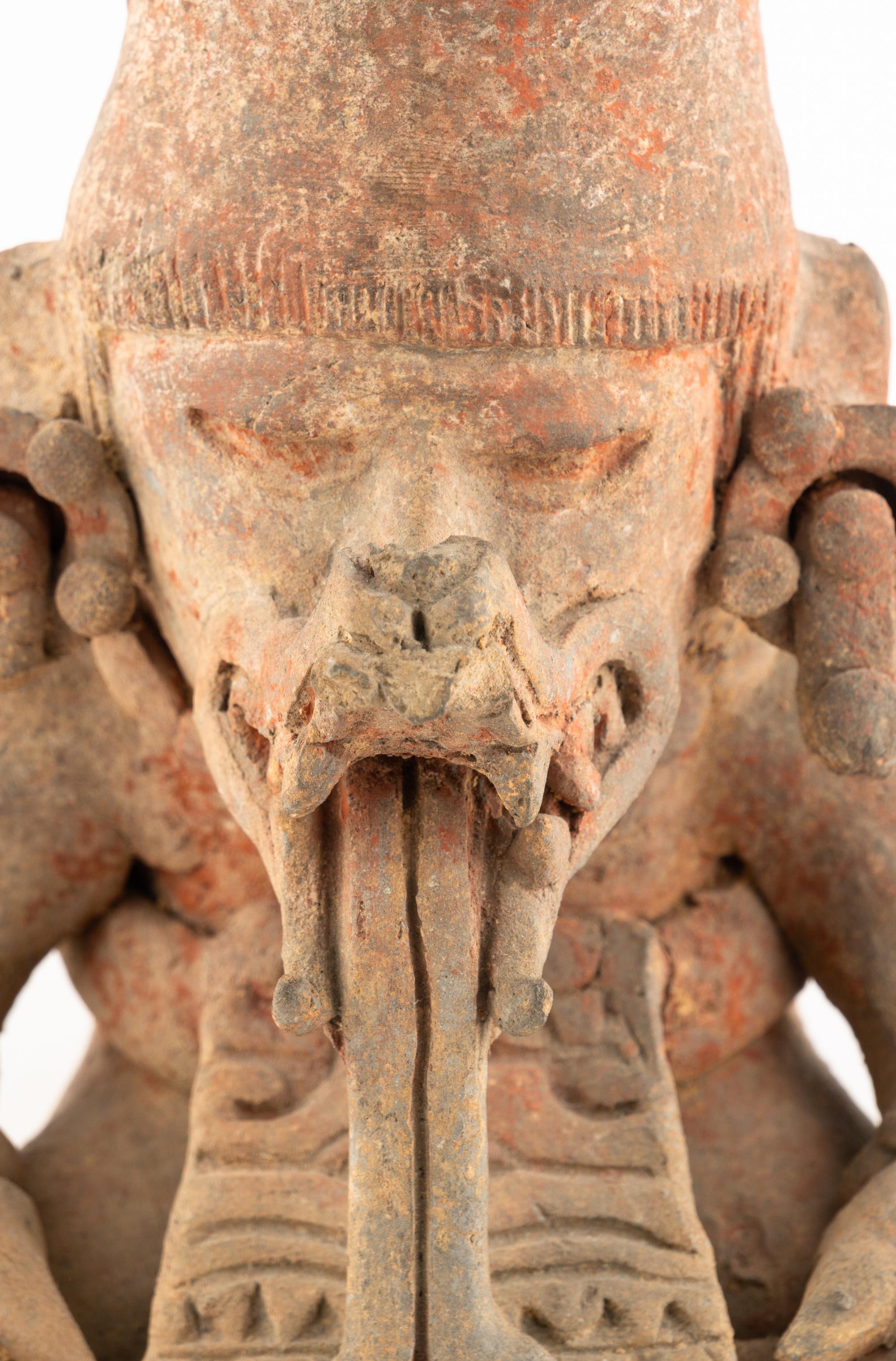 A Zapotec Funerary Urn with a Deity