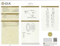 A Platinum and 18K Yellow Gold and Diamond Ring 4.58 Marquise Brilliant-Cut, GIA Certified