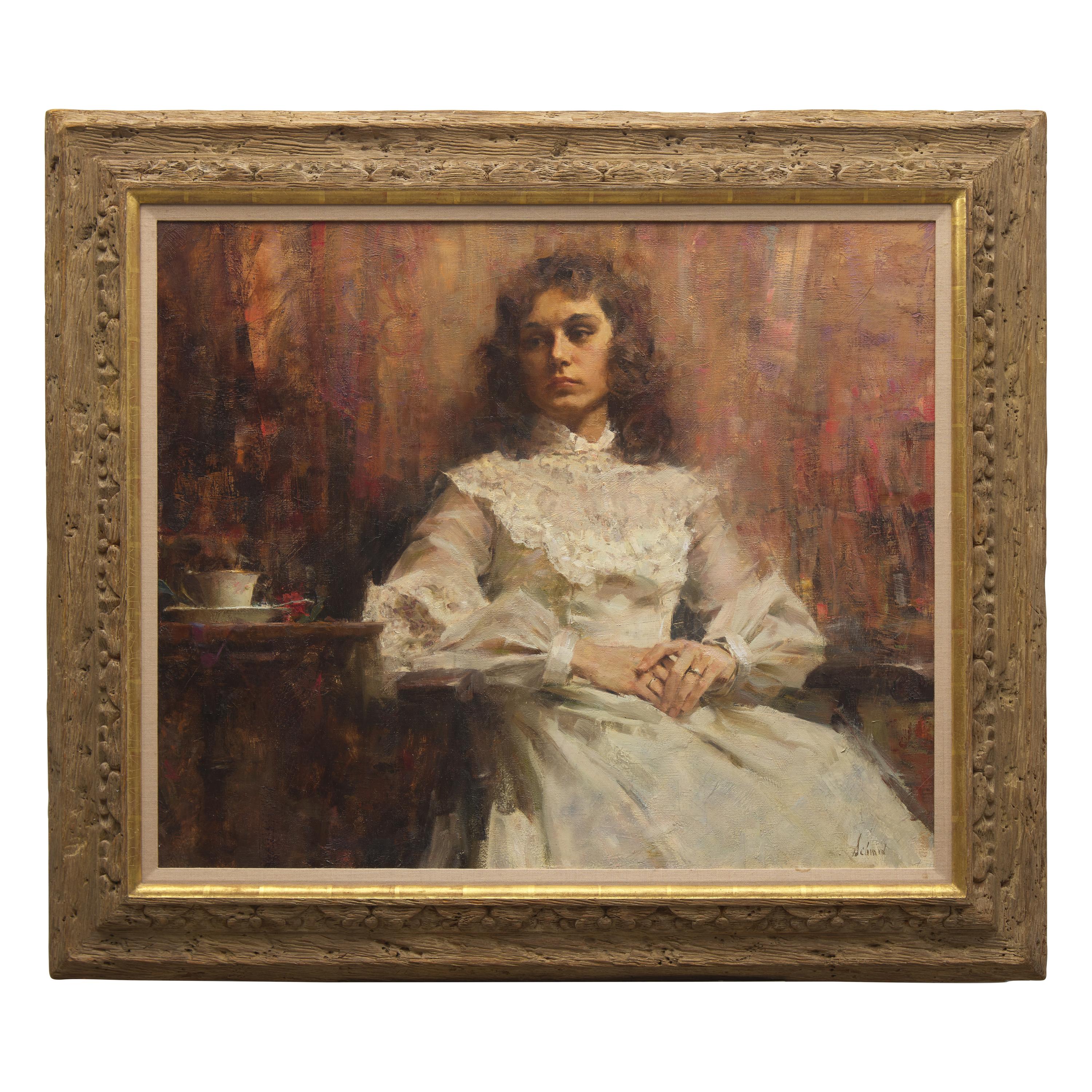 Richard Schmid (American, 1934-2021) — Michelle in White Gown, 1976