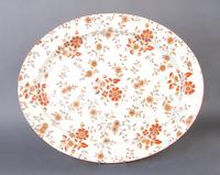 An English Pottery Tray on Stand, Width of tray 19 1/4 inches.