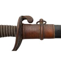 Ames Model 1850 Foot Officers Sword Presented to Lt. Cornelius Batchelder - 12th Mass Infantry - WIA at Gettysburg