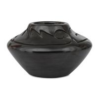 Carved Blackware Jar