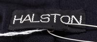 A Halston Black Sequin Pant Ensemble, Size 12 .