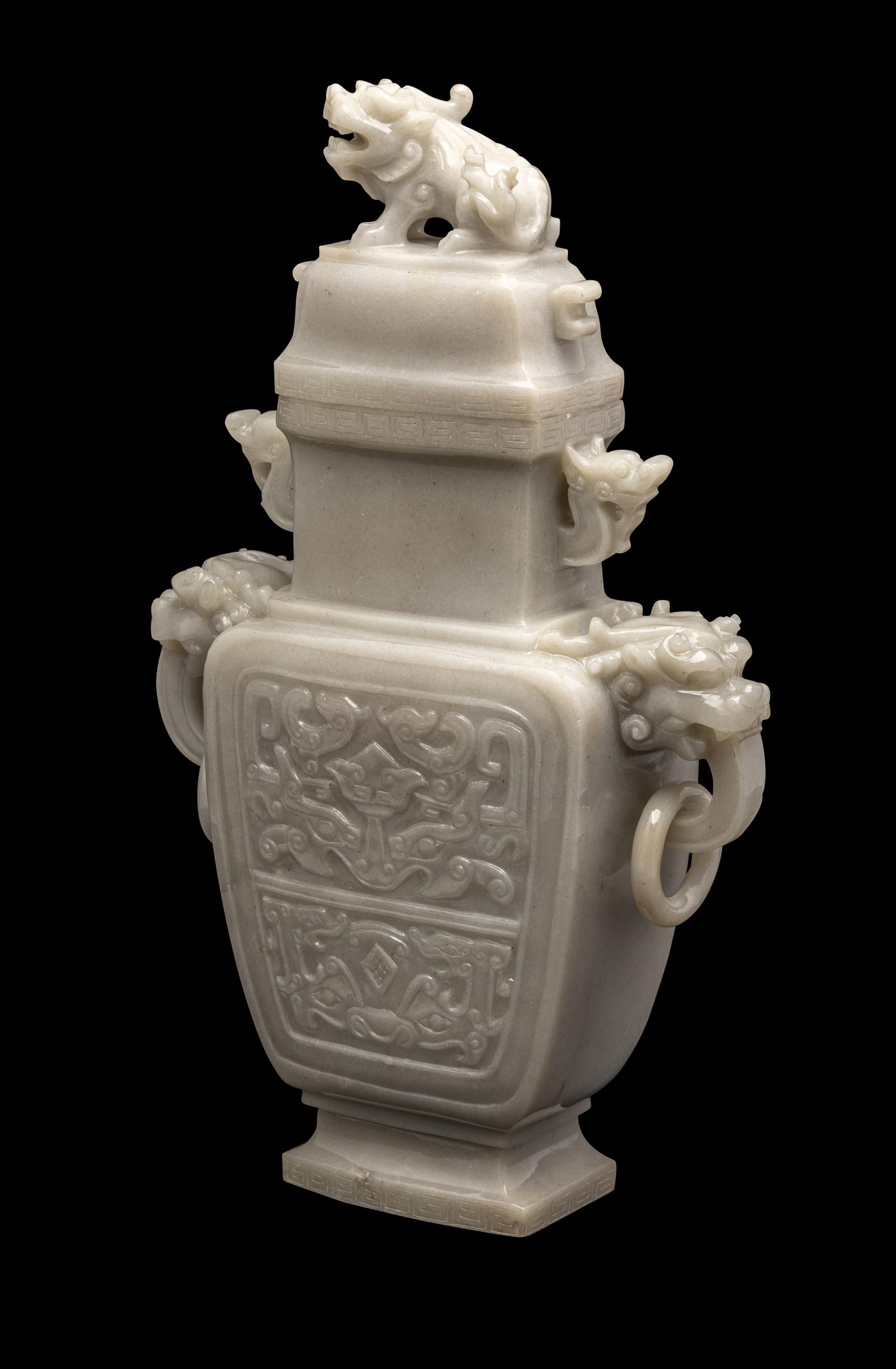 Two Chinese Jade and Jadeite Articles 近代 玉磬及玉瓶