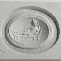 A Roman Plasma Ring Stone with the Goddess Isis-Aphrodite — Set in a gold ring