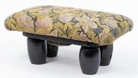 A Biedermeier Style Foot Stool Width 19 1/2 inches.