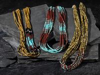 Three Multi-strand Pueblo Necklaces