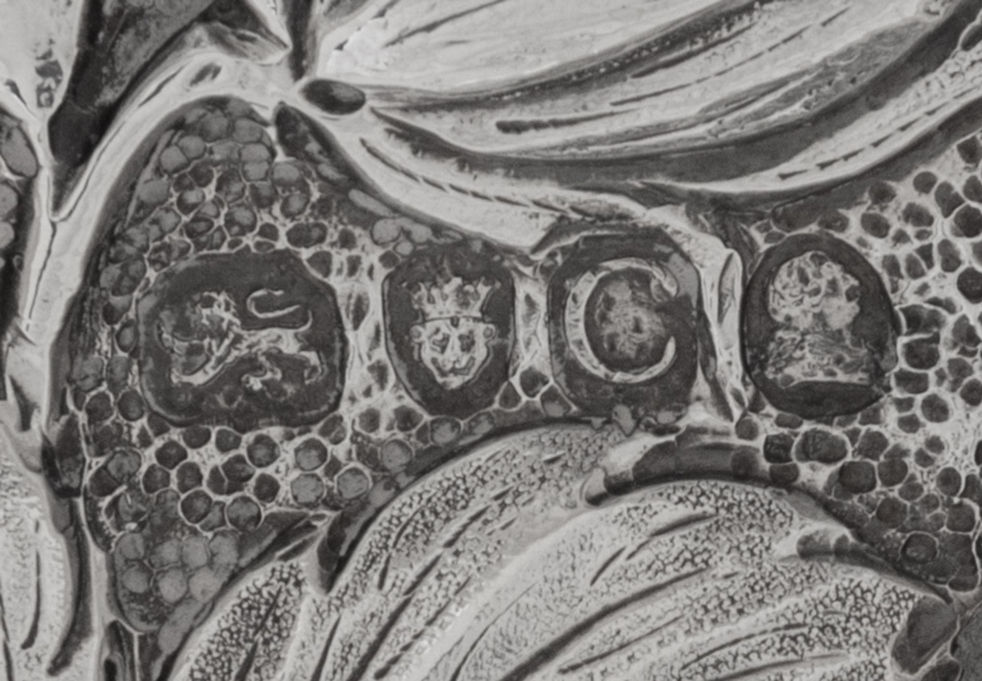 A George III Silver Armorial Sweetmeat Dish
