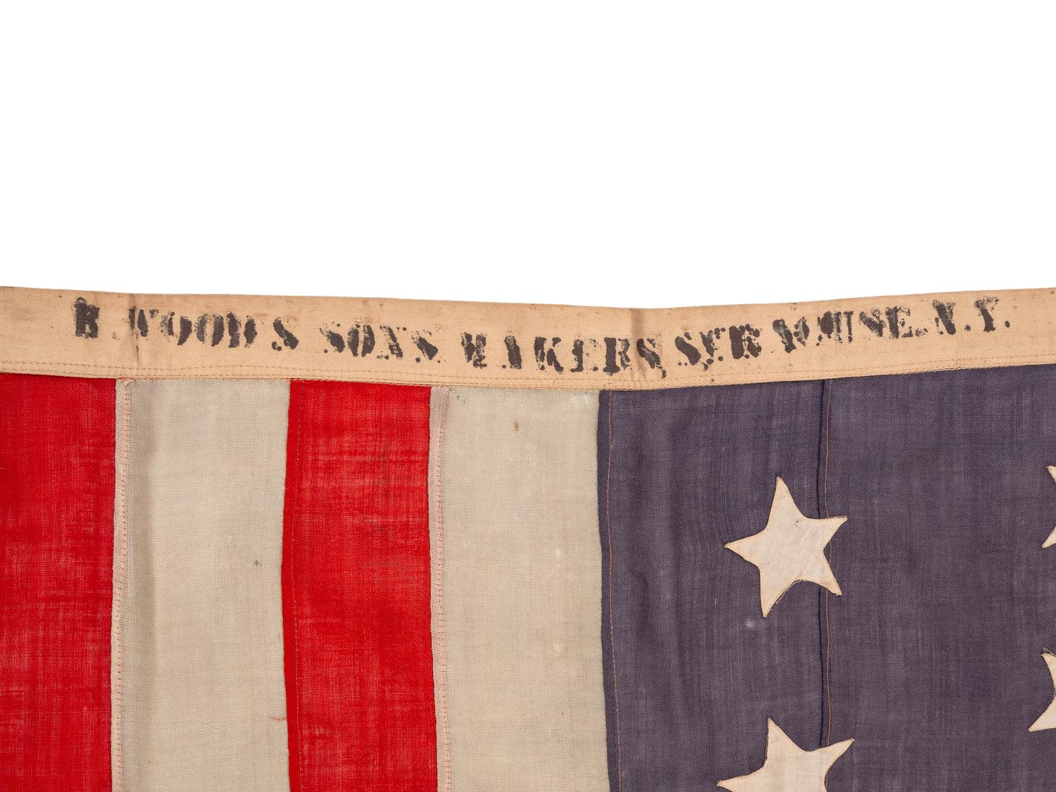[FLAGS]. 13-star American flag. Ca late 19th-early 20th century.