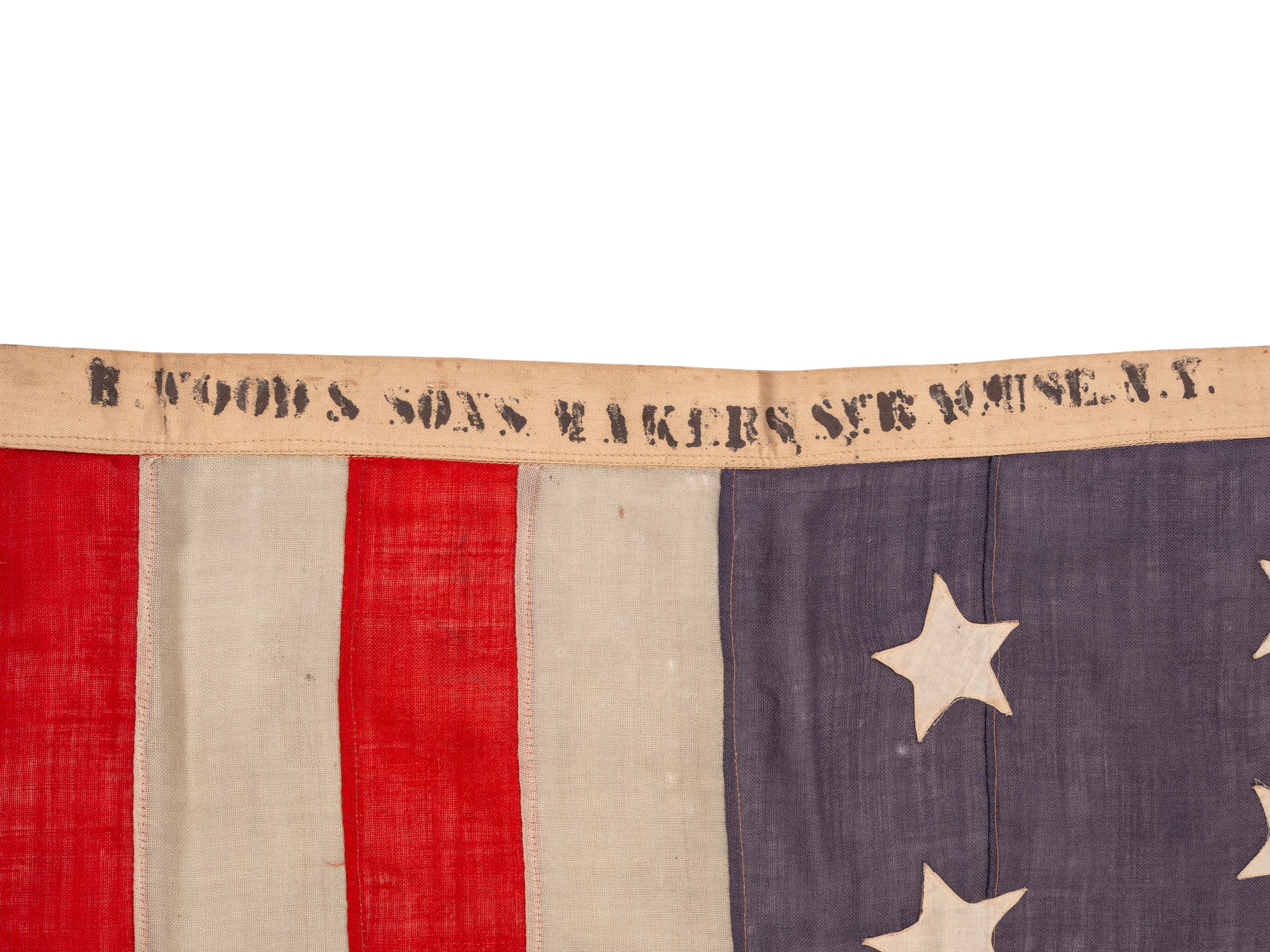 [FLAGS]. 13-star American flag. Ca late 19th-early 20th century.