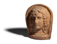 An Etruscan Terracotta Votive Head of a Woman