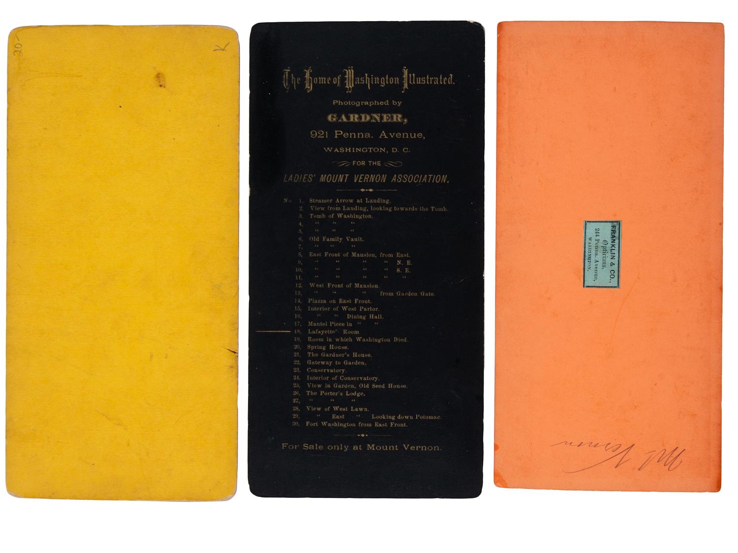 [EARLY PHOTOGRAPHY]. A group of approx. 95 stereoviews highlighted by images of US presidents, views in and around Washington, DC and Mount Vernon, and African American and female subjects.