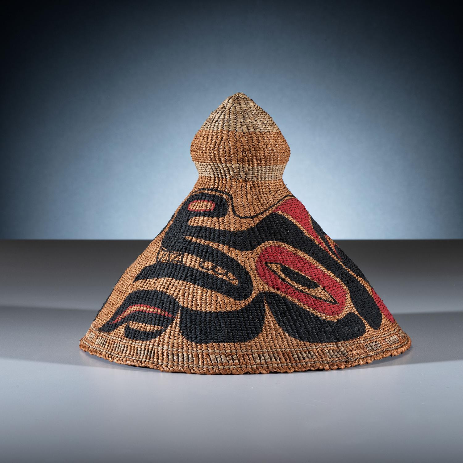 *Updated Description* Greg and Linda Colfax (Makah, 20th century) Painted Hat