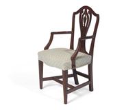A Set of Eight Federal Carved Mahogany Dining Chairs