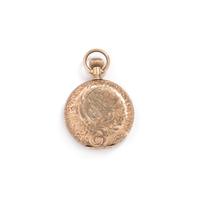 ELGIN, 14K YELLOW GOLD HUNTER CASE POCKET WATCH