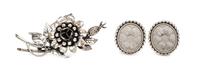 A Collection of Sterling Silver Jewelry, 49.50 dwts.