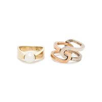 GUCCI, BICOLOR GOLD RING