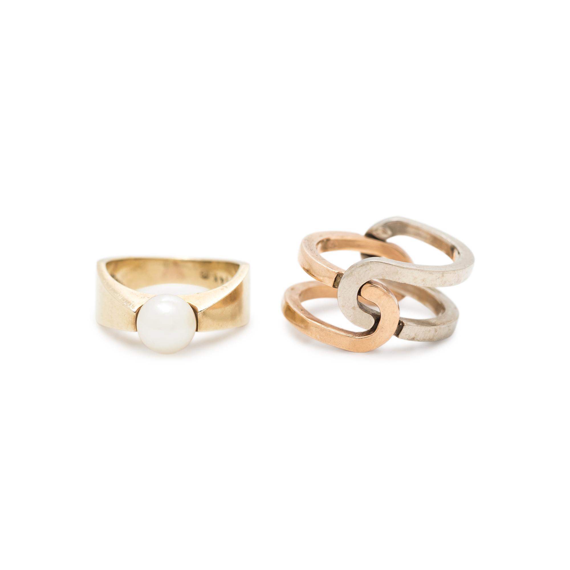GUCCI, BICOLOR GOLD RING