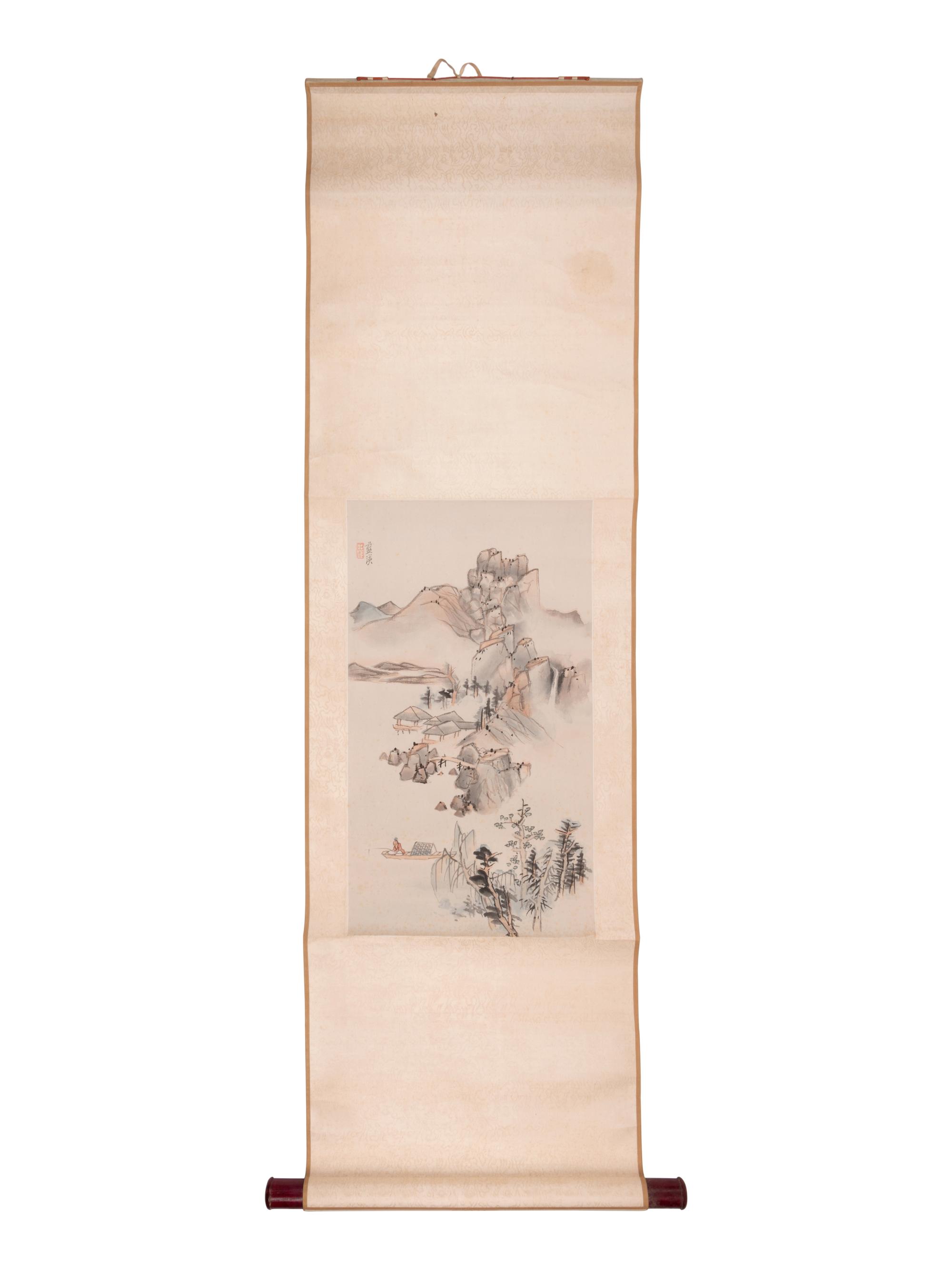 Two Chinese Woodblock Prints