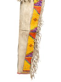 Sioux Quilled Hide Shirt and Leggings