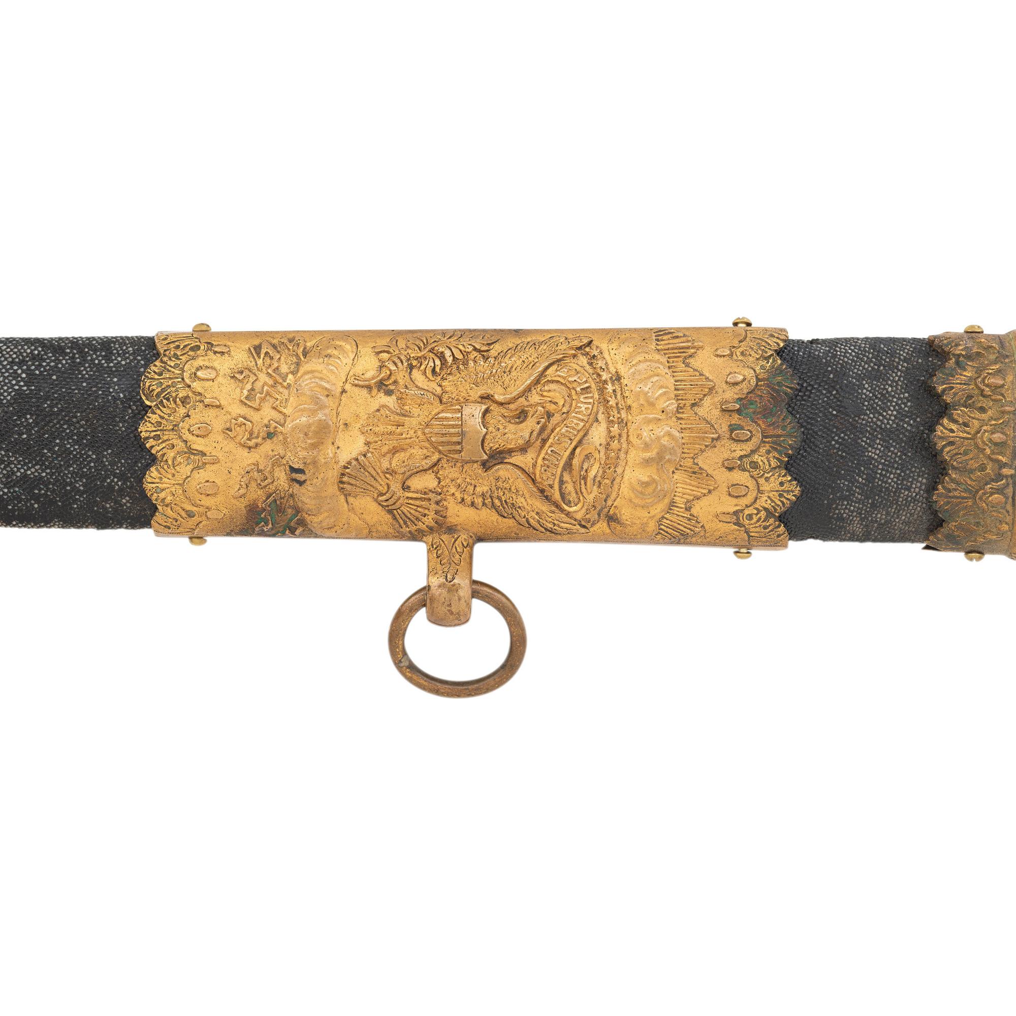 G.W. Simons & Bro. Retailed Collins Model 1850 Foot Officer's Sword Presented to Capt. Joseph Vaughan - 106th PA Volunteers