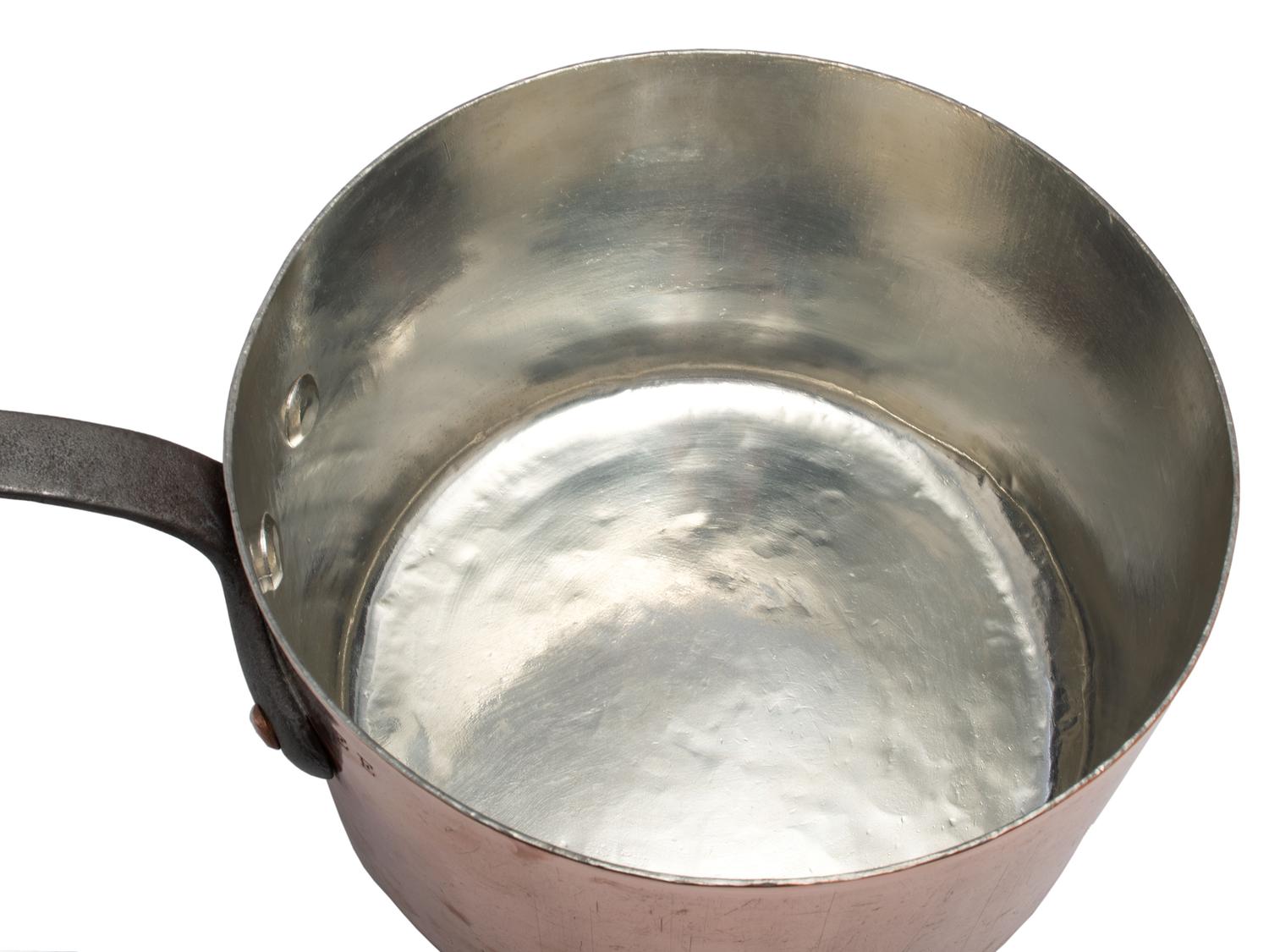 An American Copper Sauce Pot with Cover