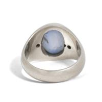 STAR SAPPHIRE AND DIAMOND RING