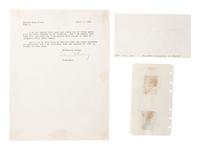 [SOCIAL REFORMERS]. Autographs from labor advocates and other social reformers, comprising: