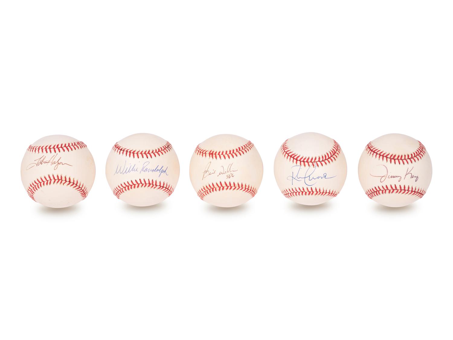 A Group of Over 70 New York Yankees Signed Autograph Baseballs,