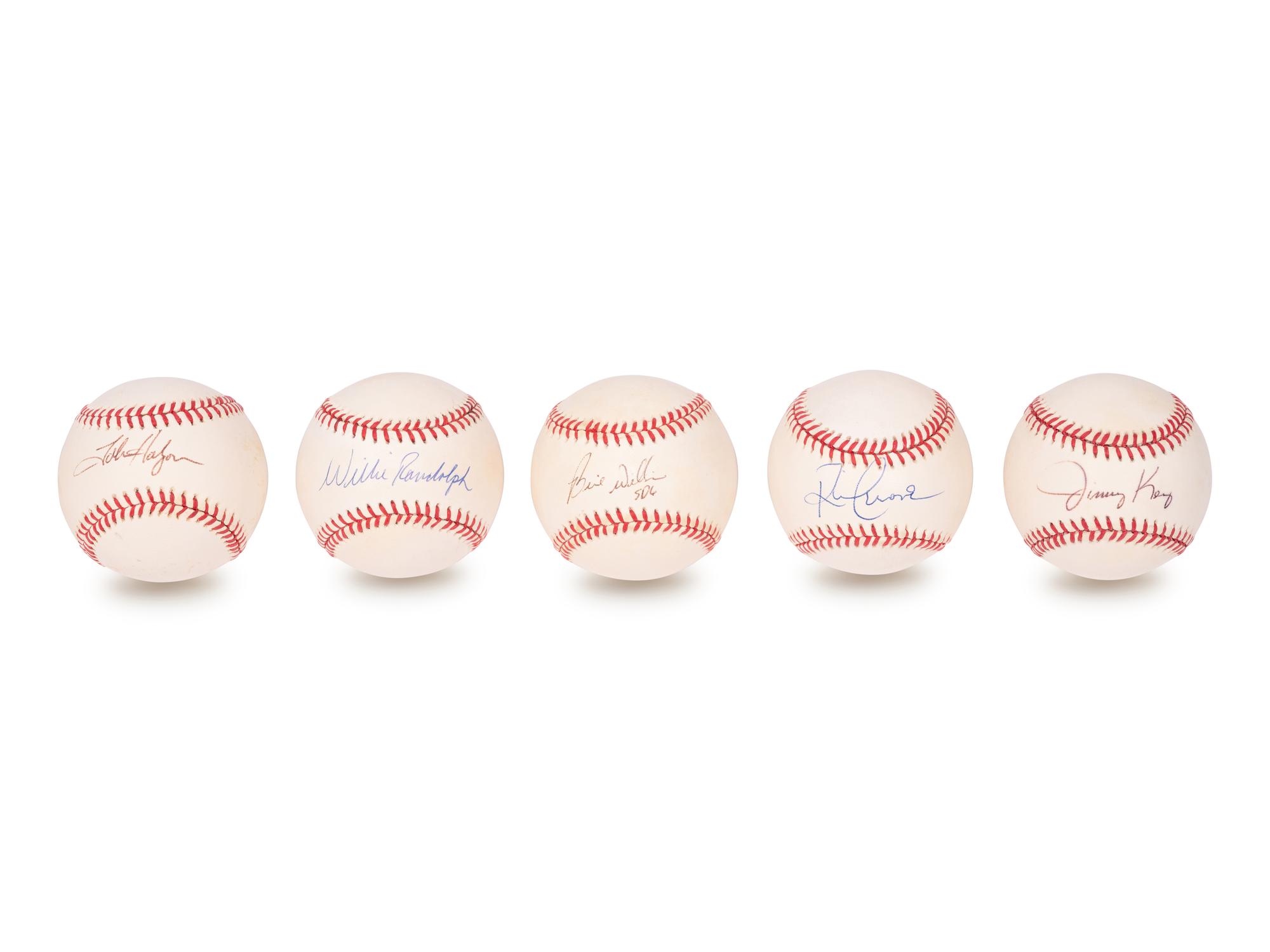 A Group of Over 70 New York Yankees Signed Autograph Baseballs,