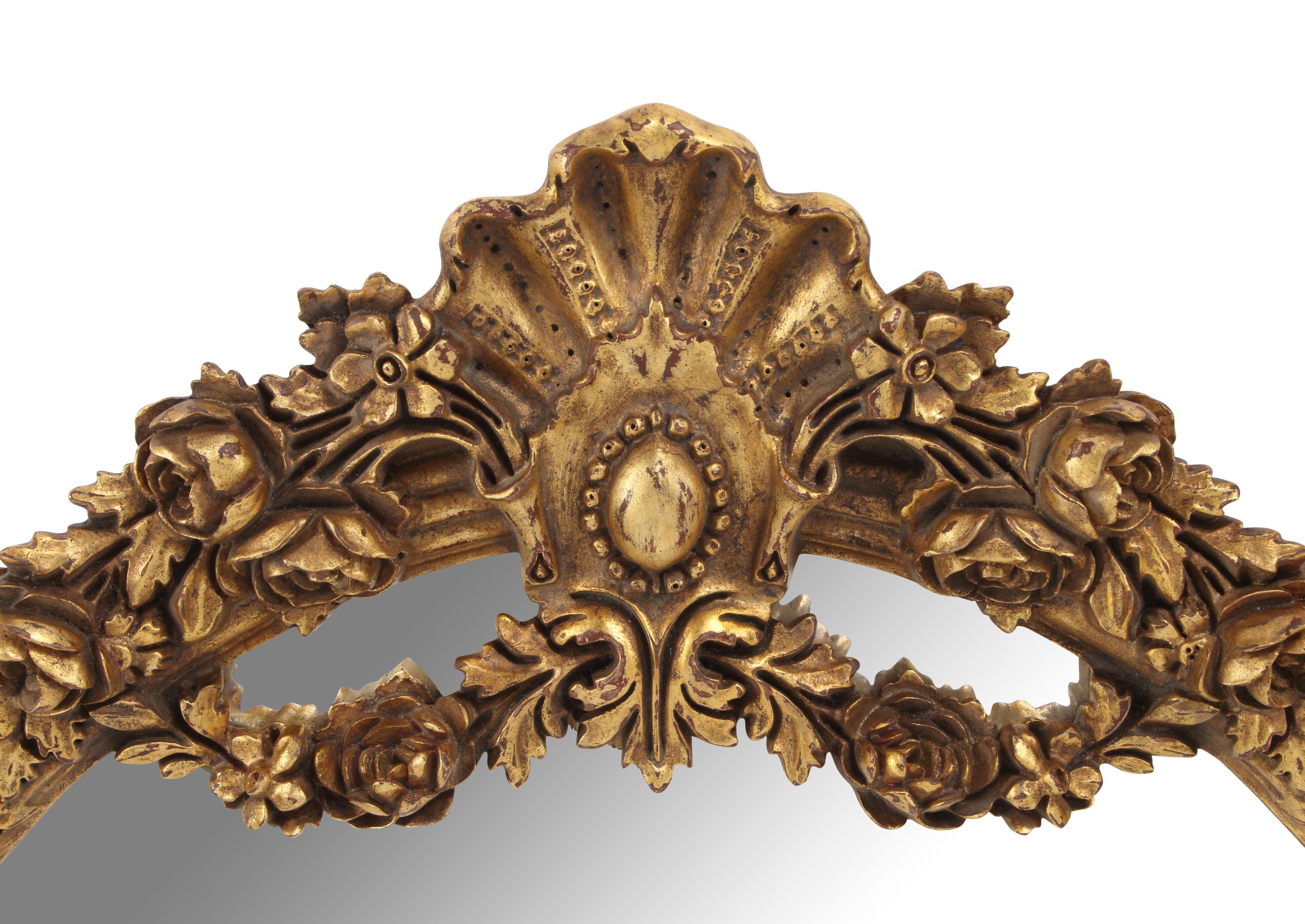 A Pair of Italian Neoclassical Style Giltwood Mirrors