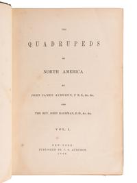 AUDUBON, John James (1785-1851) and John BACHMAN (1790-1874). The Quadrupeds of North America . New York: V. G. Audubon, 1849-1851-1854.