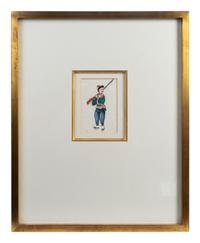 A Set of Twelve Chinese Export Pith Paintings — 19TH/20TH CENTURY