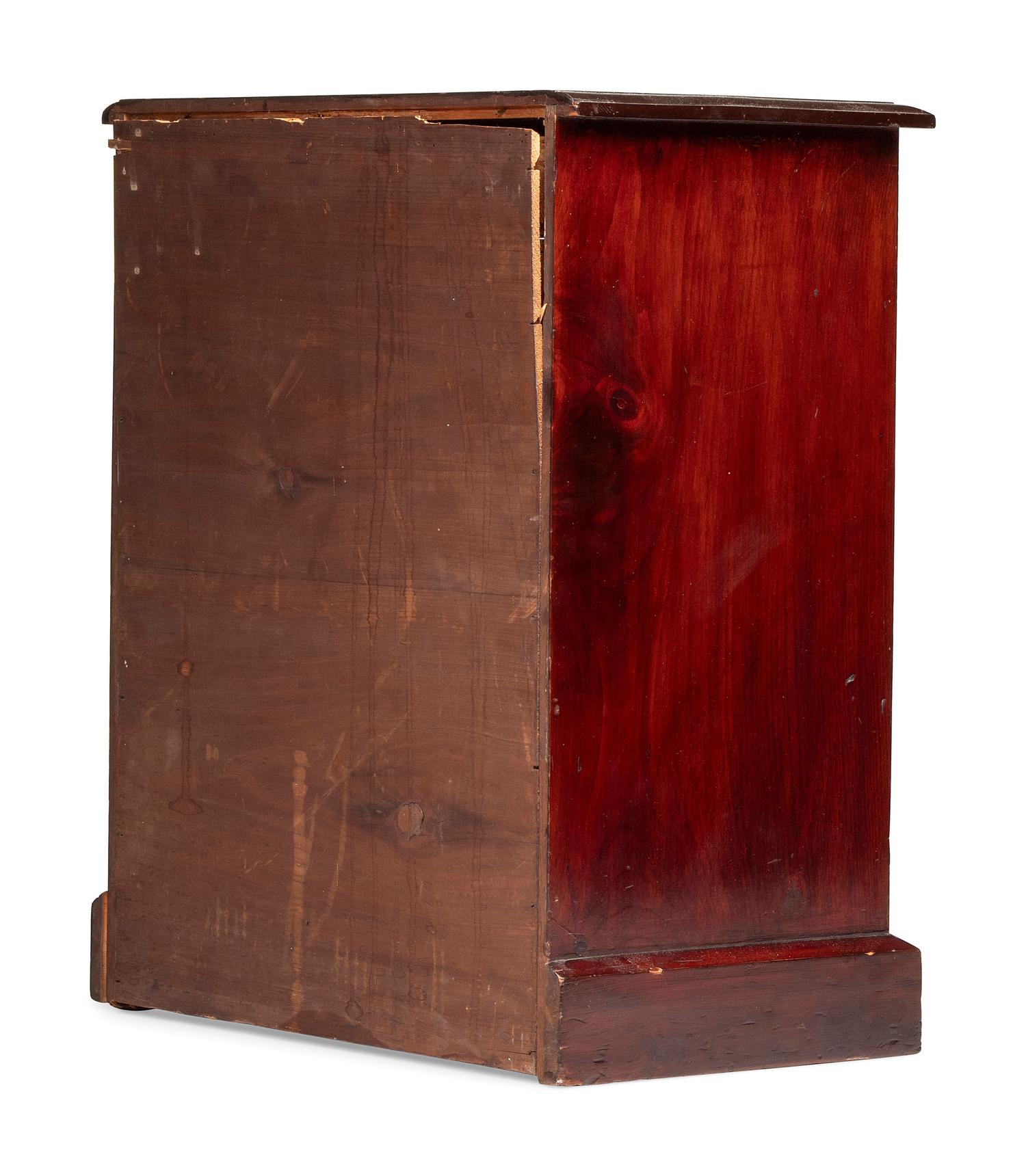 An Eight-Drawer Mahogany Lepidopterological Specimen Cabinet