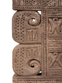 An Asian Relief Carved Stone Stele