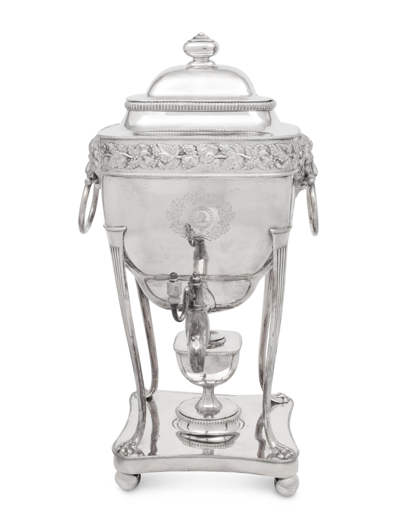 An English Silver-Plate Tea Urn