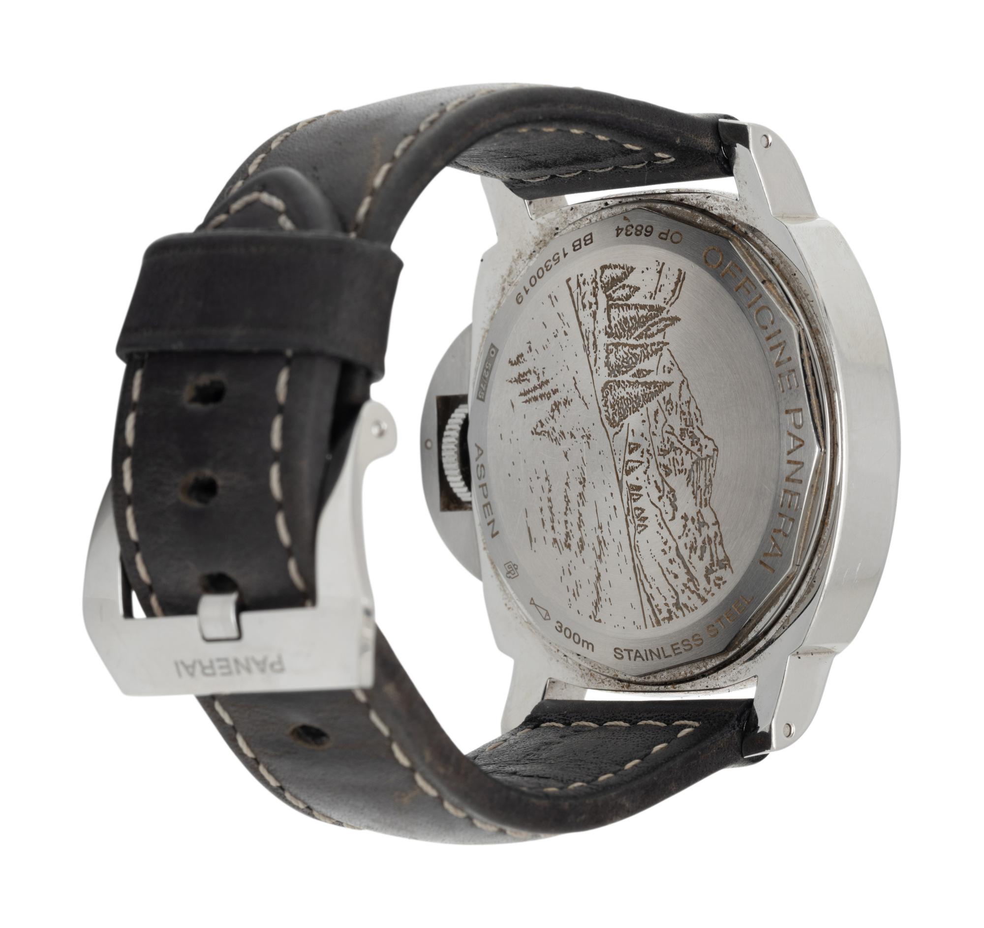 PANERAI, STAINLESS STEEL LIMITED EDITION 'LUMINOR MARINA ASPEN' WATCH